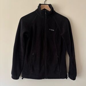 Women's Columbia Small Black Fleece Full-Zip Jacket